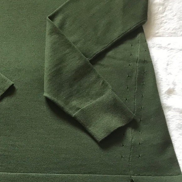 J. Crew OLIVE GREEN Wool Tunic Sweater💜 - Picture 4 of 5
